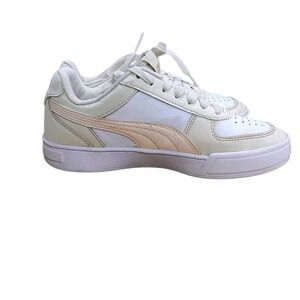Puma Carter Jr Sneakers Youth 4 White Pink‎  Lace Up Shoes 396316-38 Streetwear